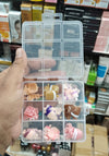 French Toe Press-On Nails – 108 Pcs Pedicure Kit