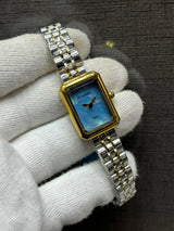 Luxury Women's Square Dial Stainless Steel Watch